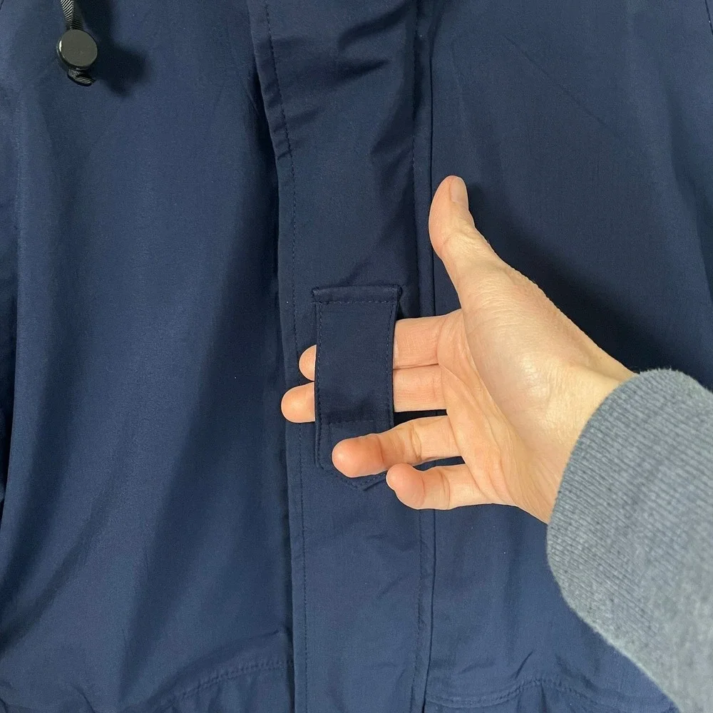 Propper L Made in‎ USA Navy Blue Gore-Tex Hooded Tactical Jacket Removable Liner